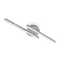 Rey loftlampe, glittereffekt, 2 lyskilder, krom