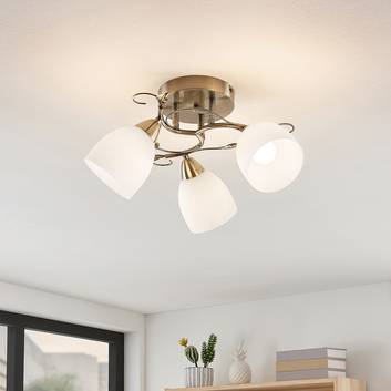 Jan del Bouvrie Quattro spot de diseño lámpara de techo lámpara de techo g9 vidrio blanco