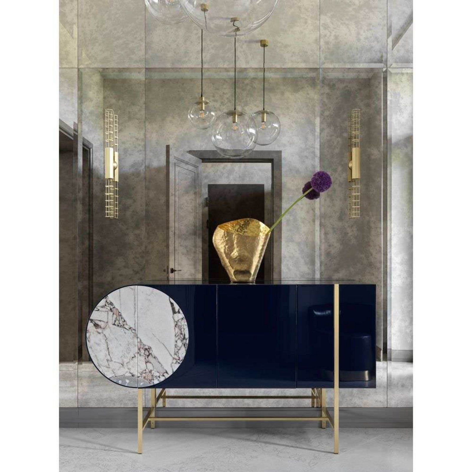 Bash Vessel Kom Wide Gold - Tom Dixon