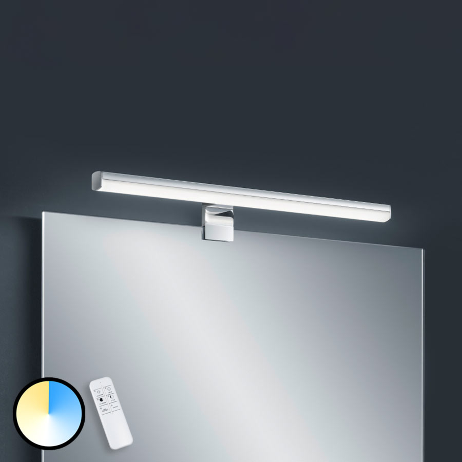 Helestra Gaia applique pour miroir LED avec télécommande