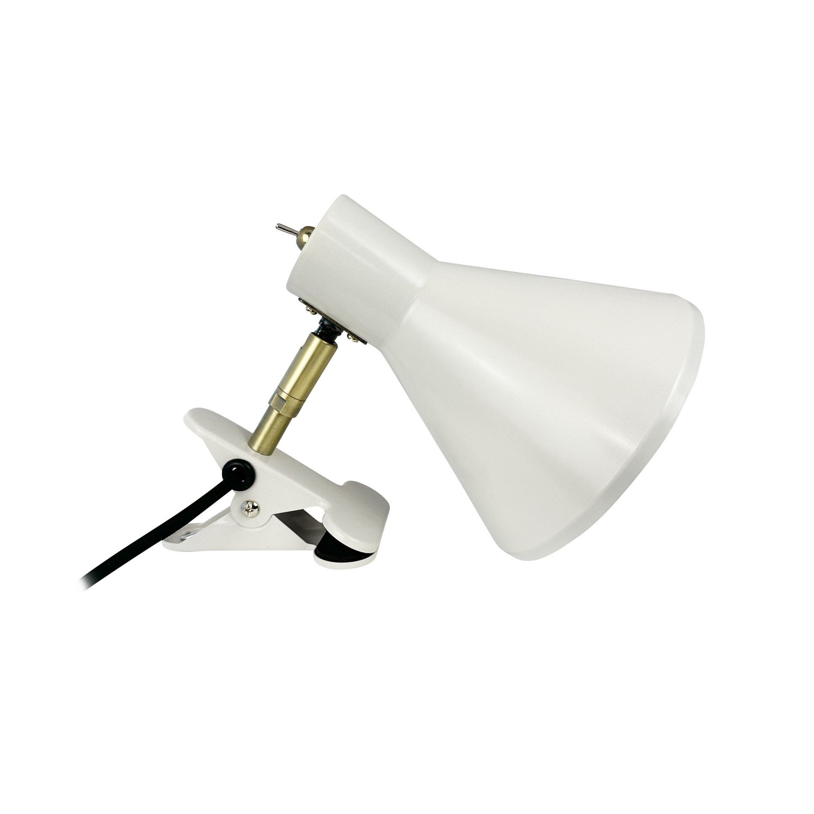 Dyberg Larsen lampe à pince Sleep, blanc mastic, Ø 15 cm, acier