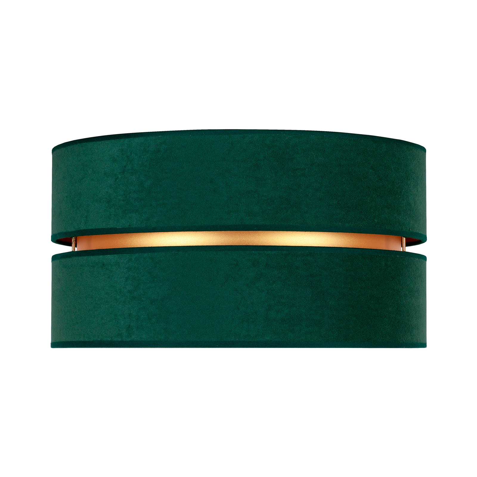 Stropné svietidlo Duo, zelená/zlatá Ø 60 cm, 1-pl.