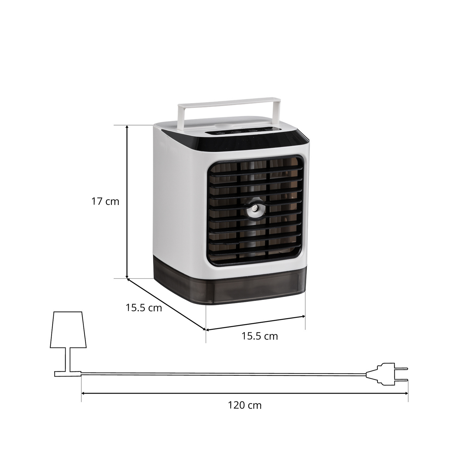 Starluna Imko Tischventilator, Luftkühler USB weiß