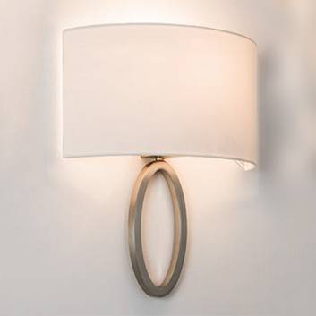 Elegante textielen wandlamp Lima in wit