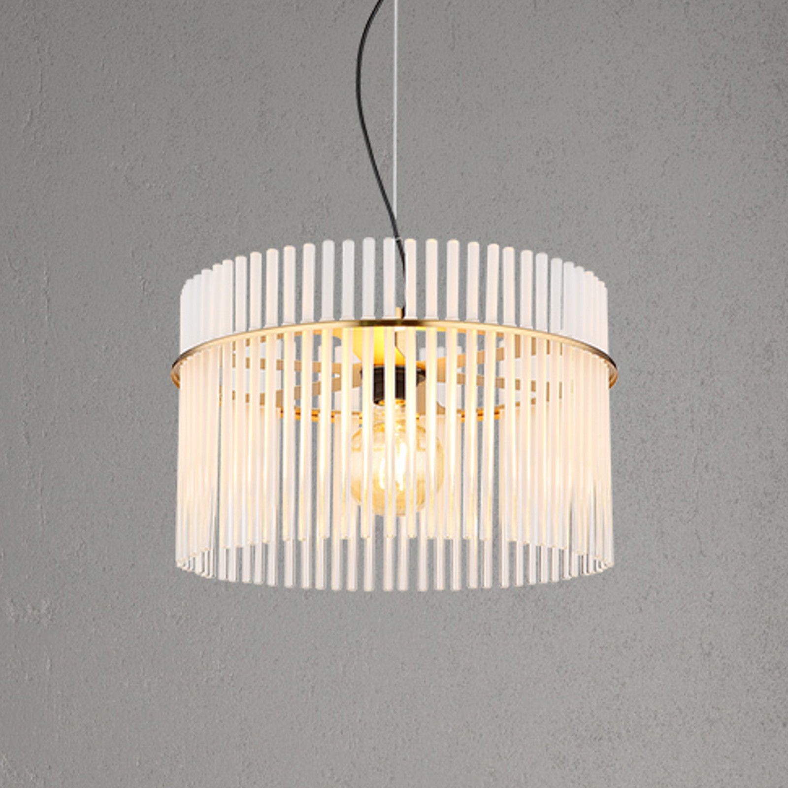 Globo Lampă suspendată Gorley Ø 40 cm auriu sticlă - Camera de zi / sufragerie - auriu mat opal transparent