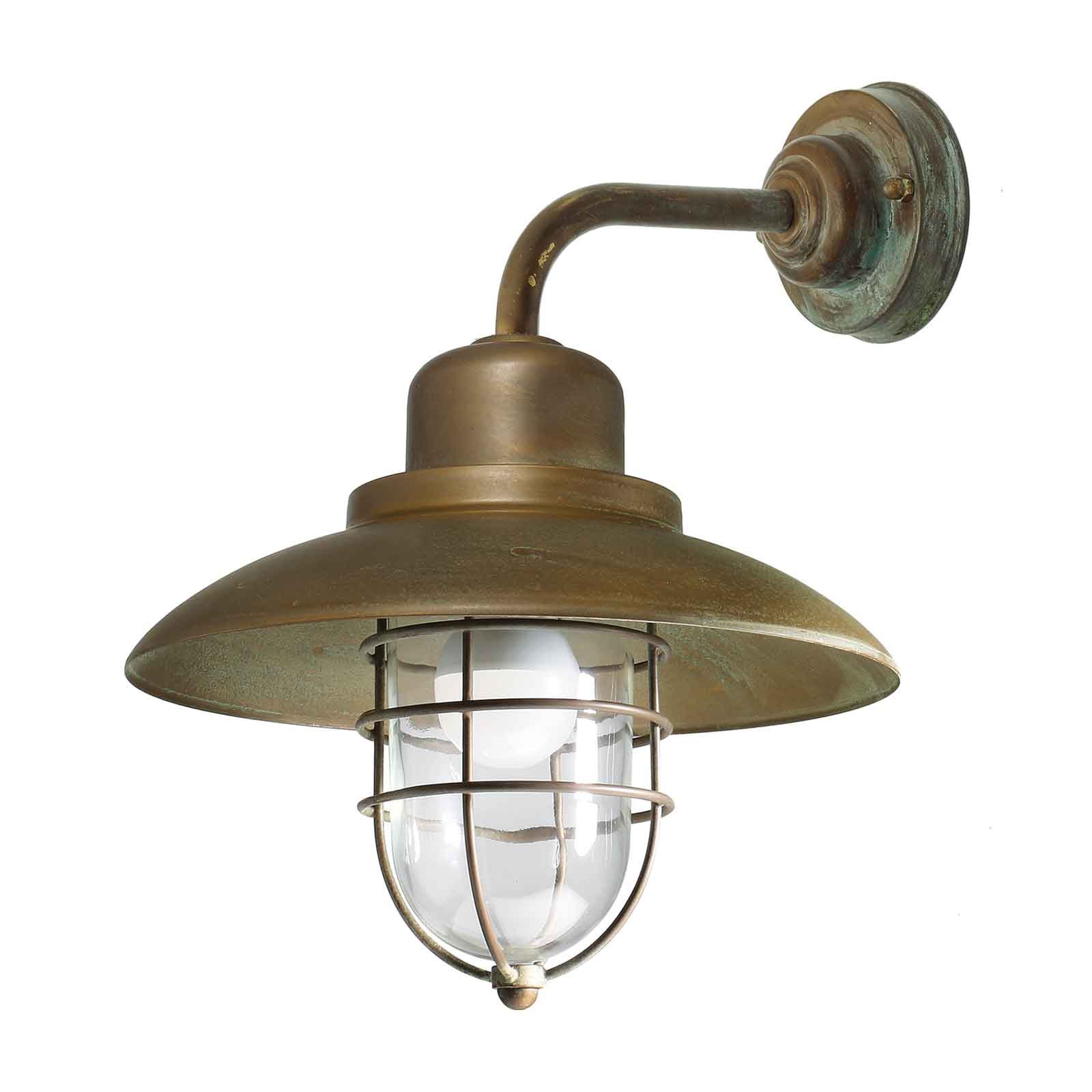 Zidna lampa Patio Cage 3303 antik mesing/prozirno