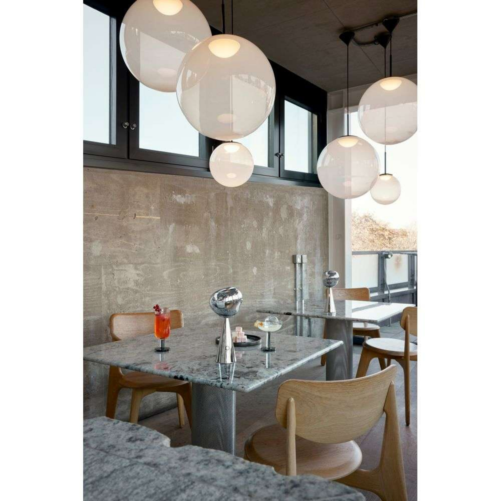 Melt Portable Candeeiro de Mesa Silver - Tom Dixon