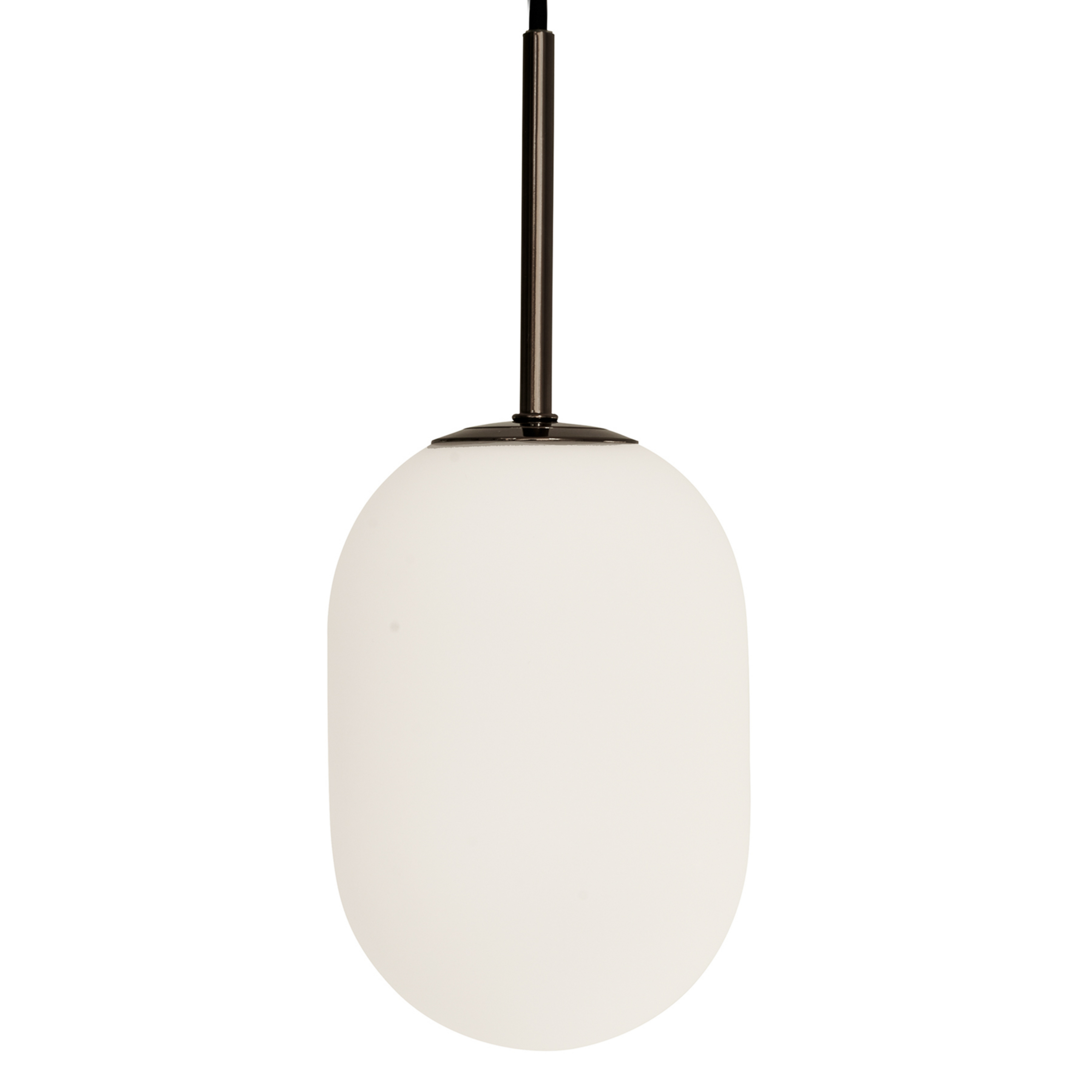 Noor Hängeleuchte, Ø 12 cm, opal/schwarz, Glas - Watt & Veke