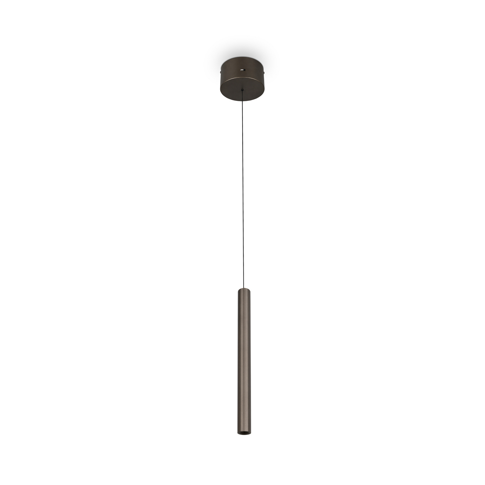 LED piekaramā lampa „Arimato“, Ø 4 cm, platīna krāsā, metāls, CCT