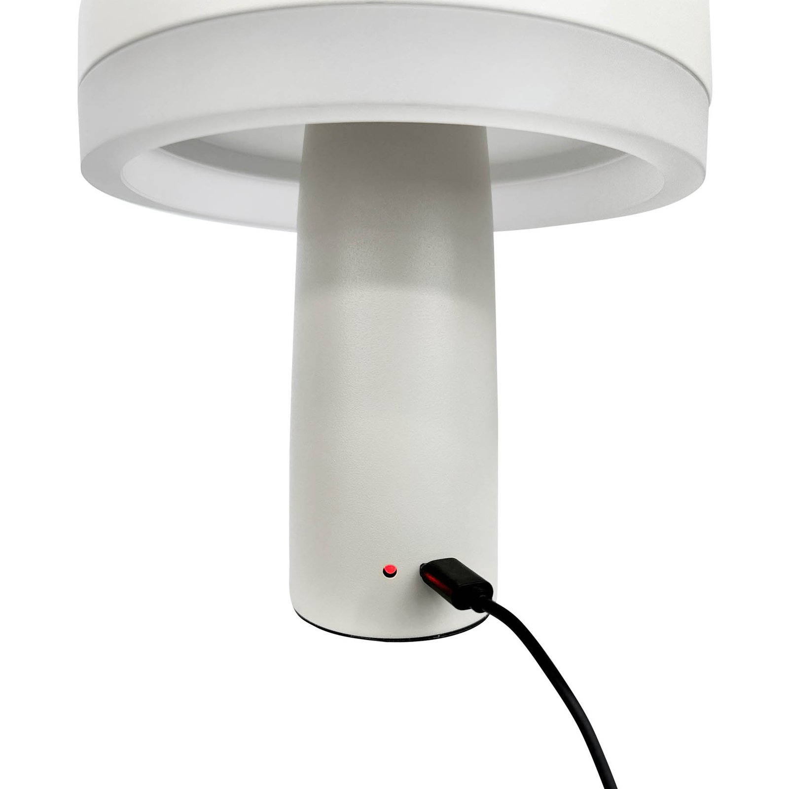 Dyberg Larsen LED-bordslampa Porter, vit, höjd 16 cm