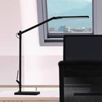 Cala LED asztali lámpa, CCT, fényerőszabályzó, fekete