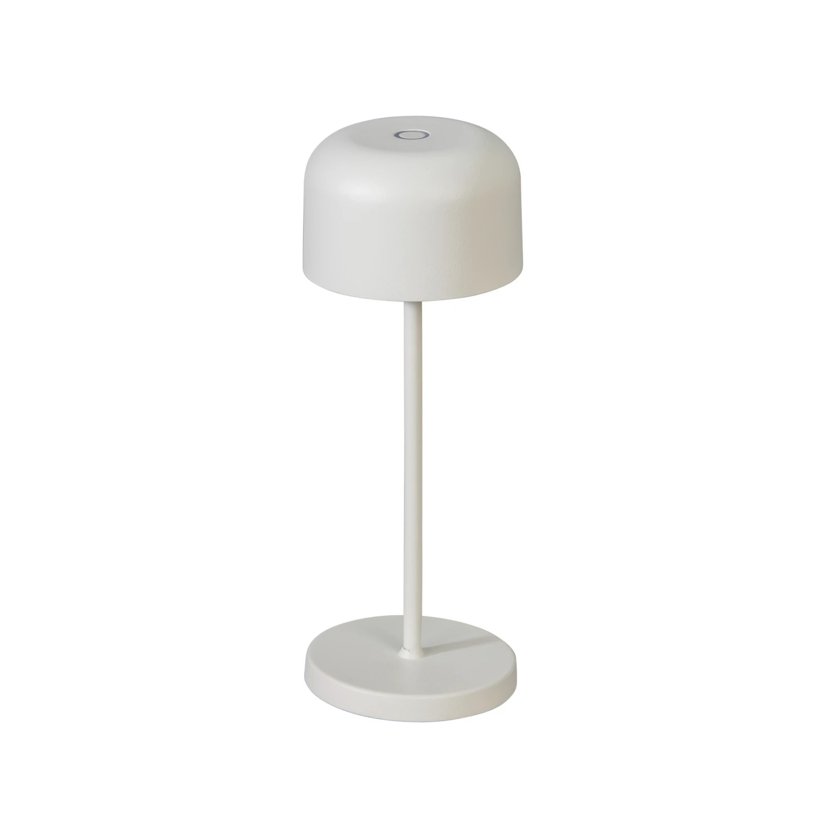 LED tafellamp Lille, hoogte 20 cm, wit, IP54, USB