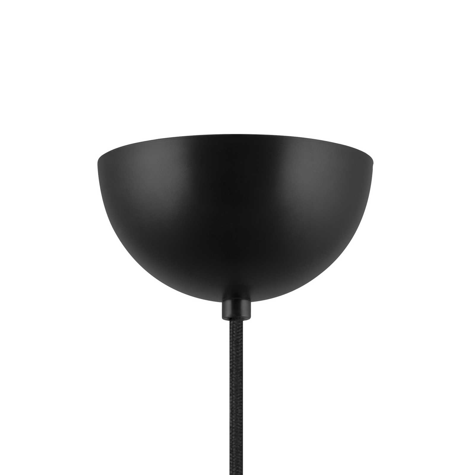 Globen Lighting Κρεμαστό φωτιστικό Lou 3, λευκό Bouclé/μαύρο ύφασμα Globen Lighting Κρεμαστό φωτιστικό Lou 3, λευκό Bouclé/μαύρο ύφασμα