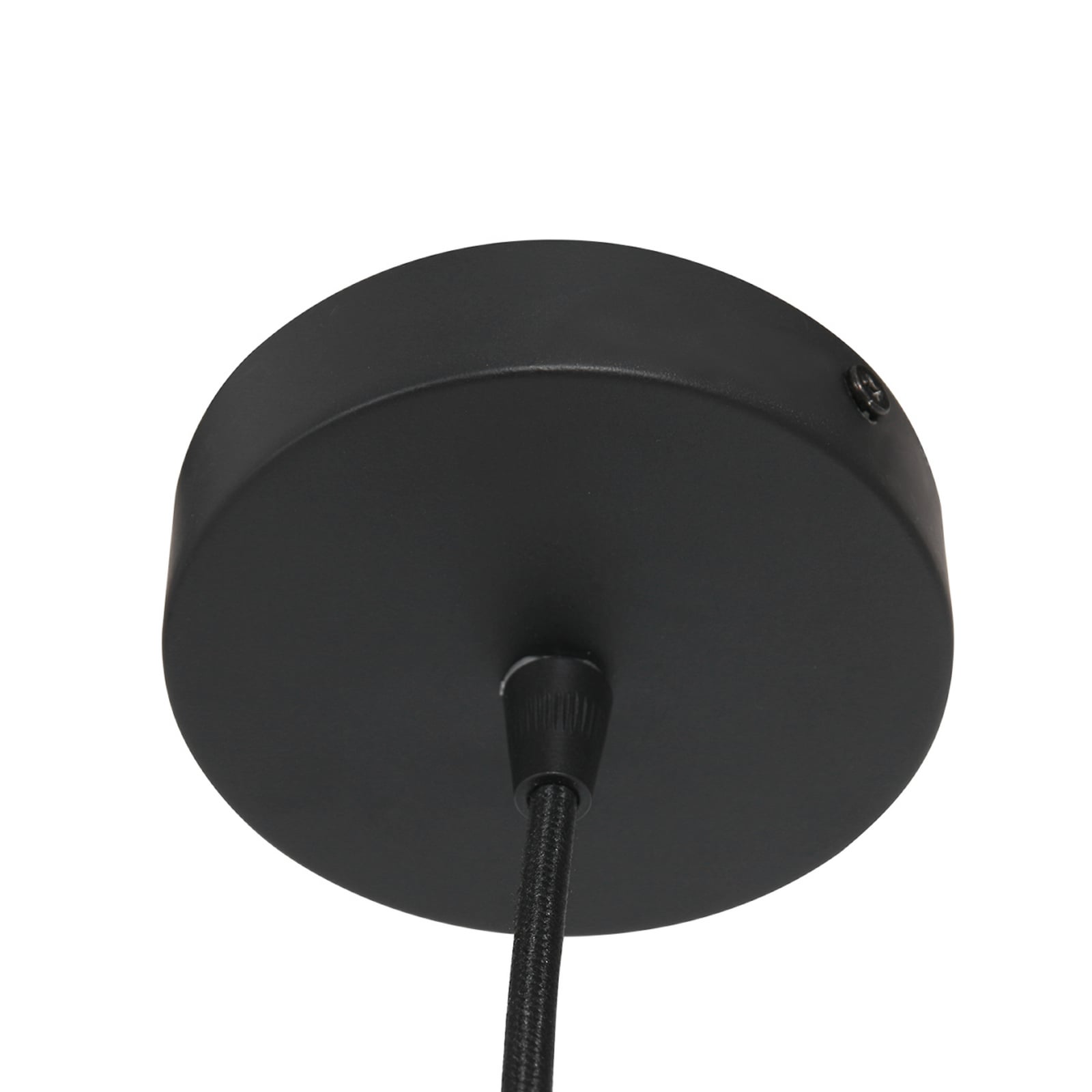 Suspension Sparkled Light, noir/bambou naturel, Ø 20 cm