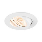 SLV LED-takinbyggnadsspot New Tria, rund, vit, 2 700 K, 60°