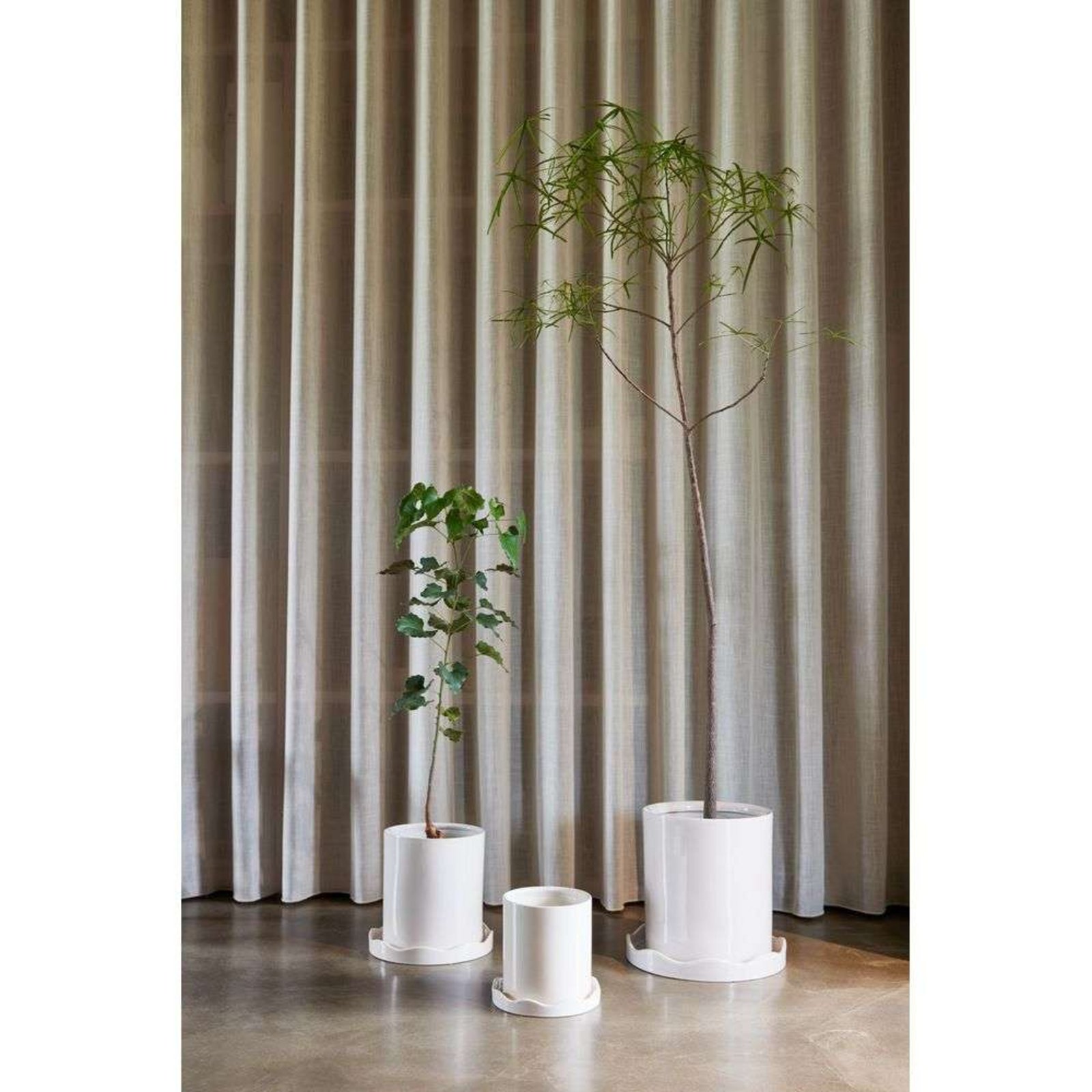 Nami Ghiveci Pentru Plante w/Farfurie Large White - OYOY Living Design