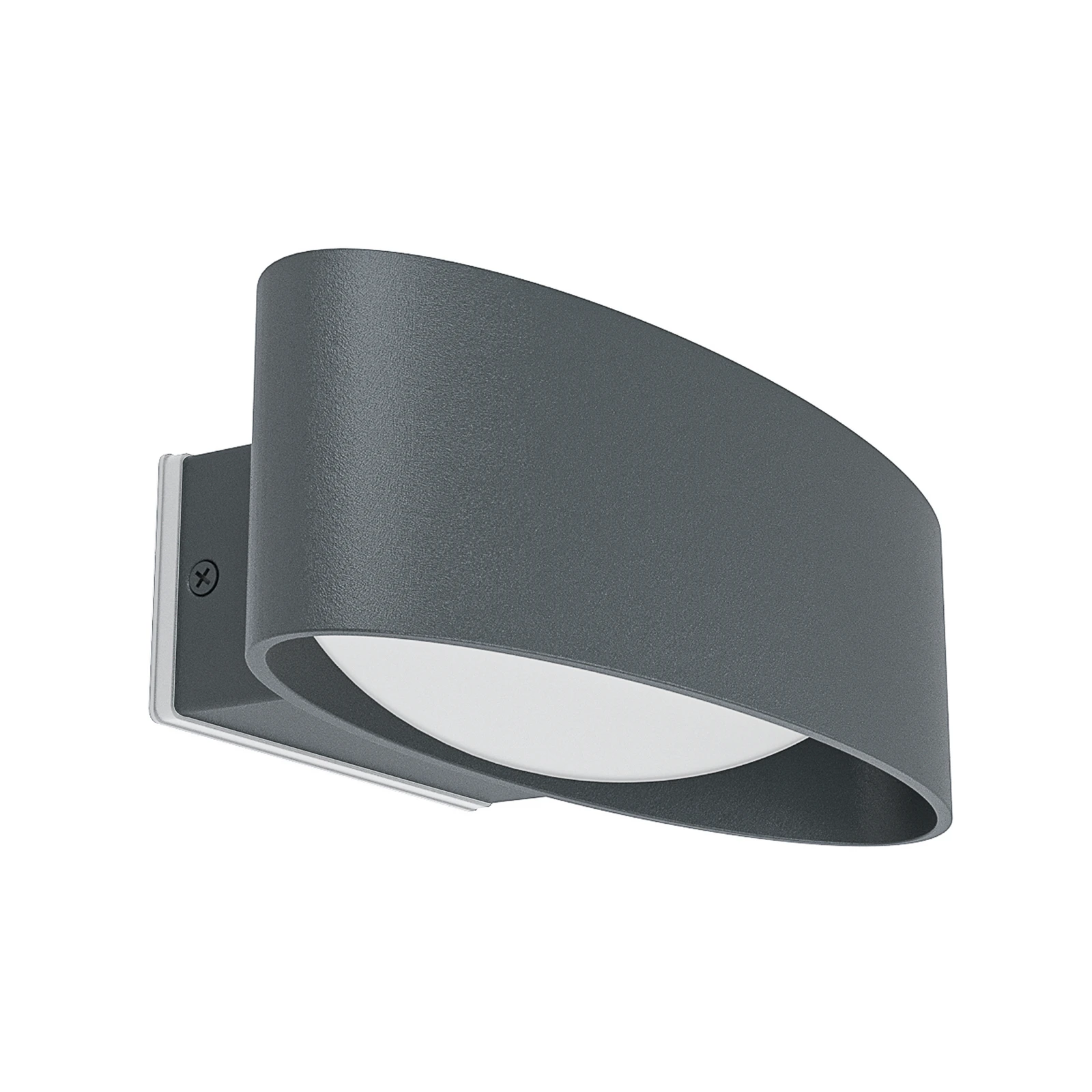 LED āra sienas lampa „Chinoa“, antracīta krāsā, platums 27 cm, metāls