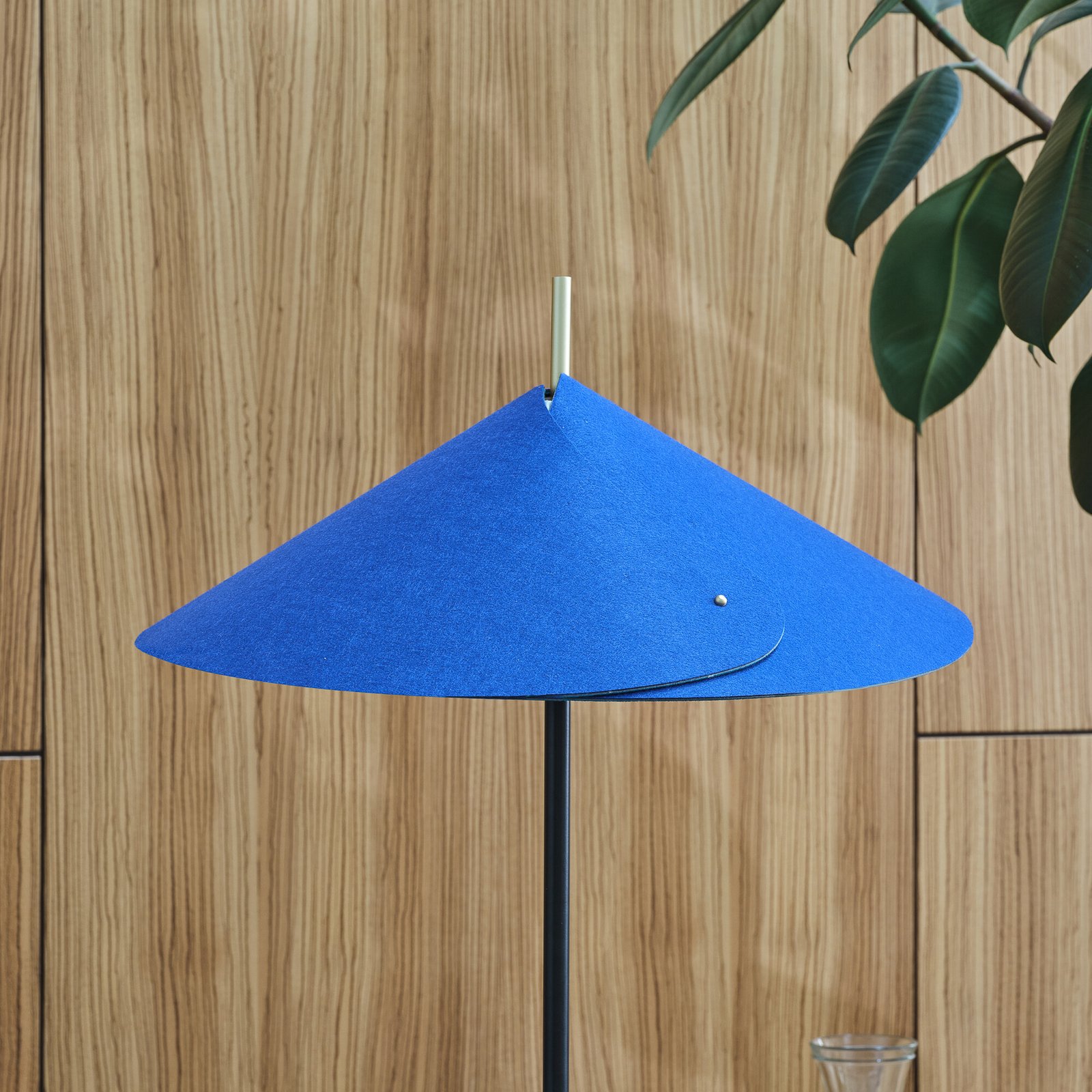 Lampe sur pied OSRAM Decor Flip, bleu, feutre, E14, réglable