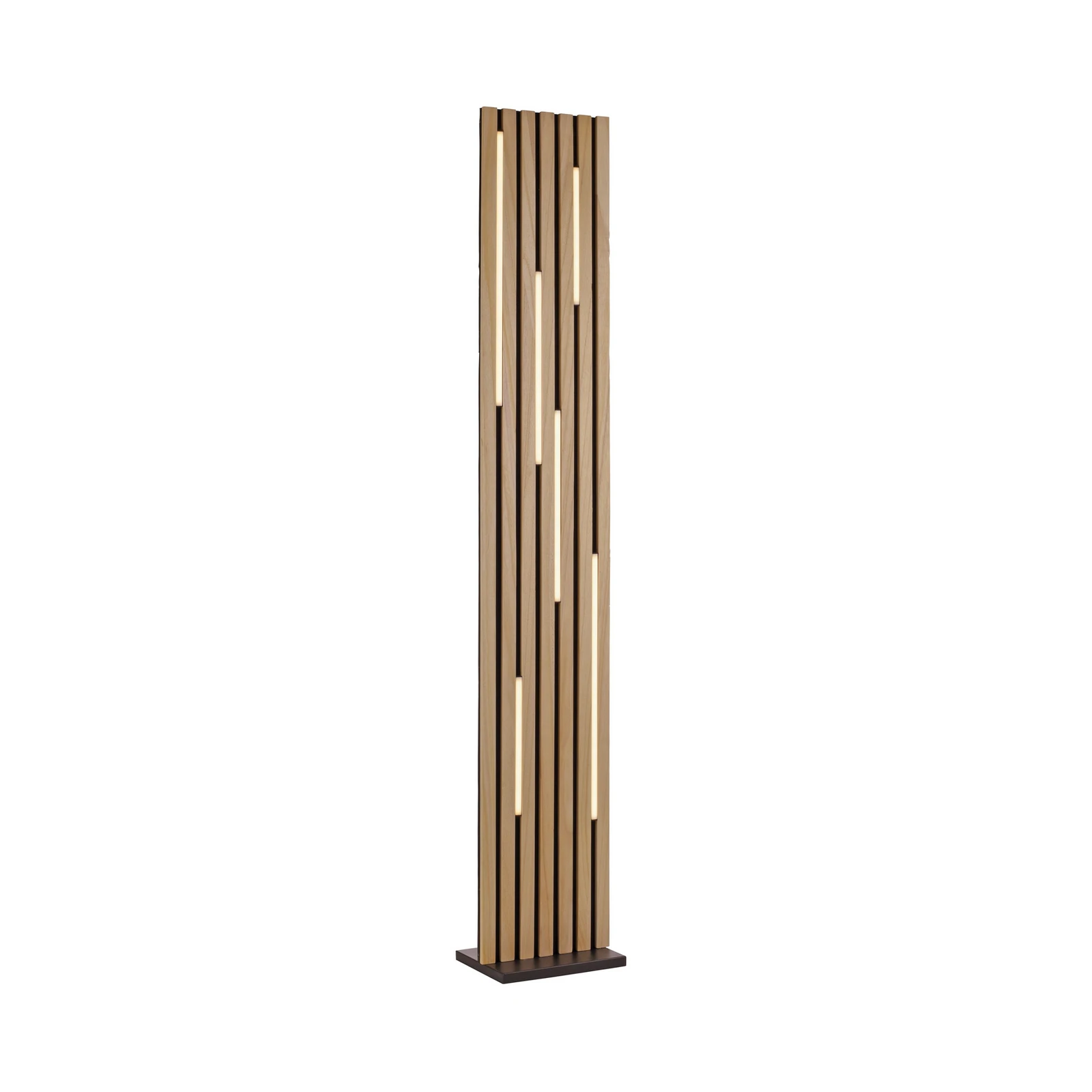Paul Neuhaus Smart LED φωτιστικό δαπέδου Q-Acoustic ξύλο ύψος 162 cm
