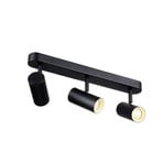 SLV LED plafondspot Noblo, zwart, dimbaar naar warm, 40 cm