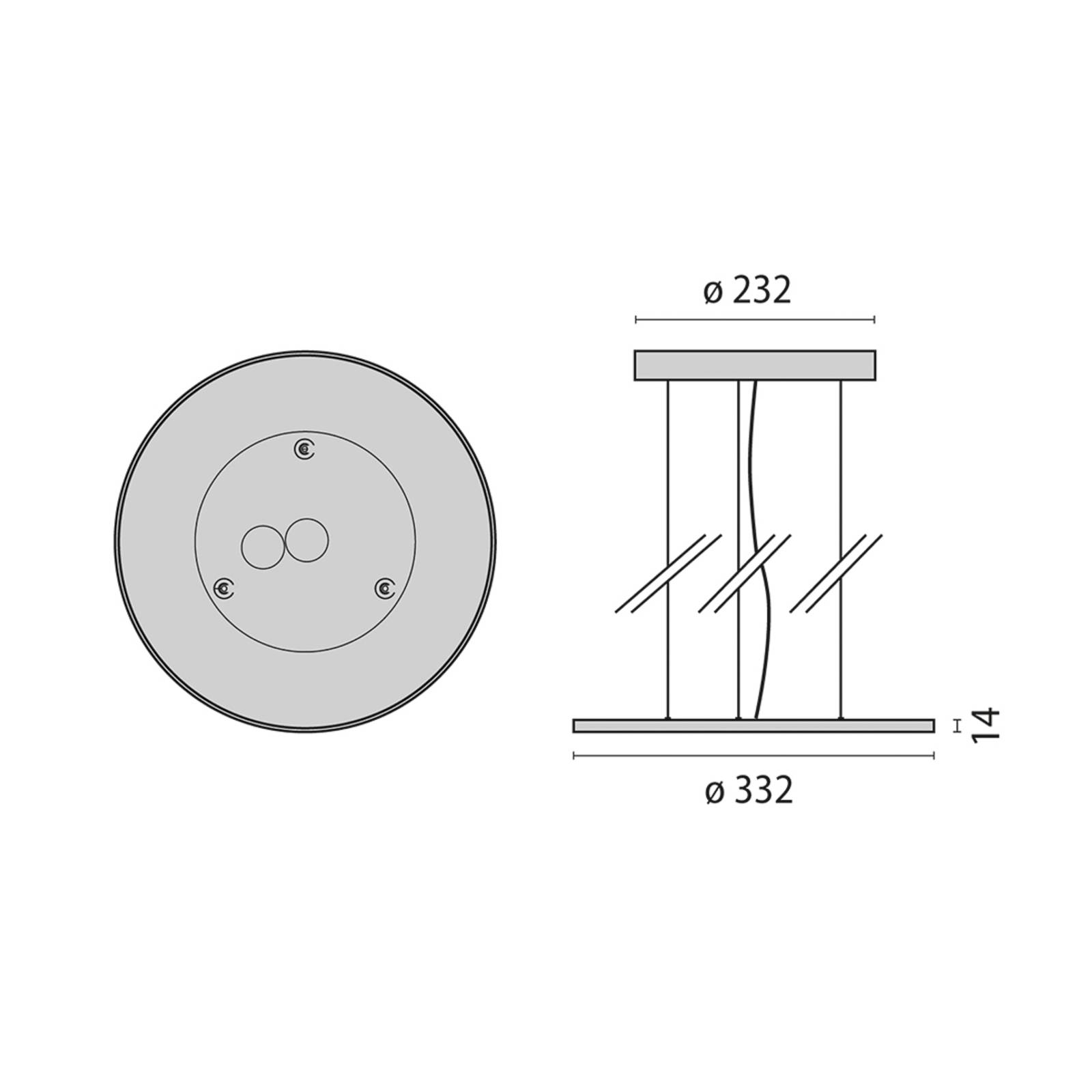 LED-Hängeleuchte FL Round 333 PL OP DALI 830 günstig online kaufen