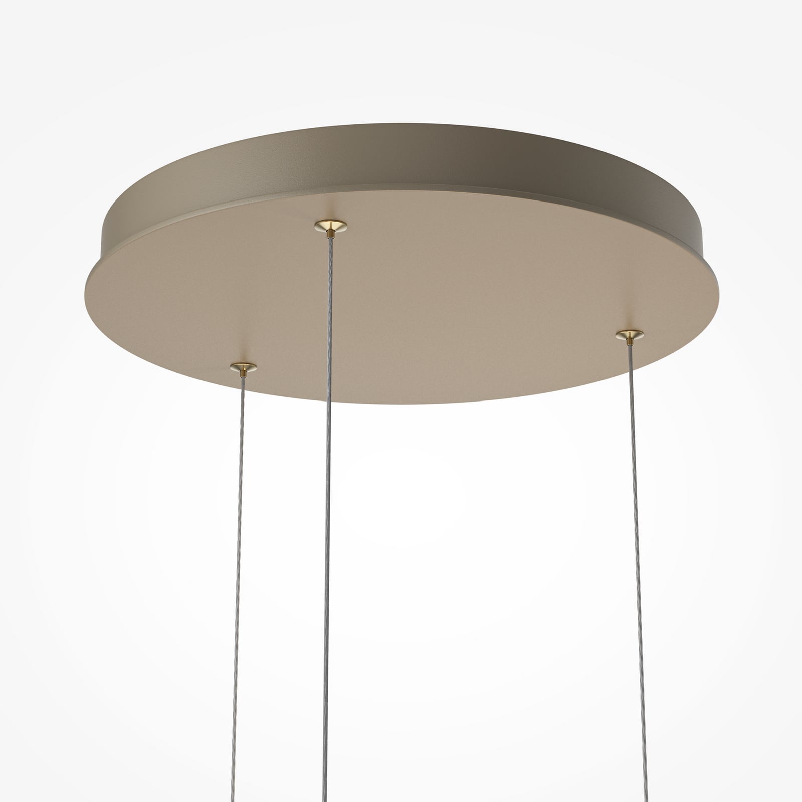 SCALA LED viseća lampa, smeđa/brončana, Ø 40 cm, staklo s tri sjenila, prigušiva SCALA LED viseća lampa, smeđa/brončana, Ø 40 cm, staklo s tri sjenila, prigušiva