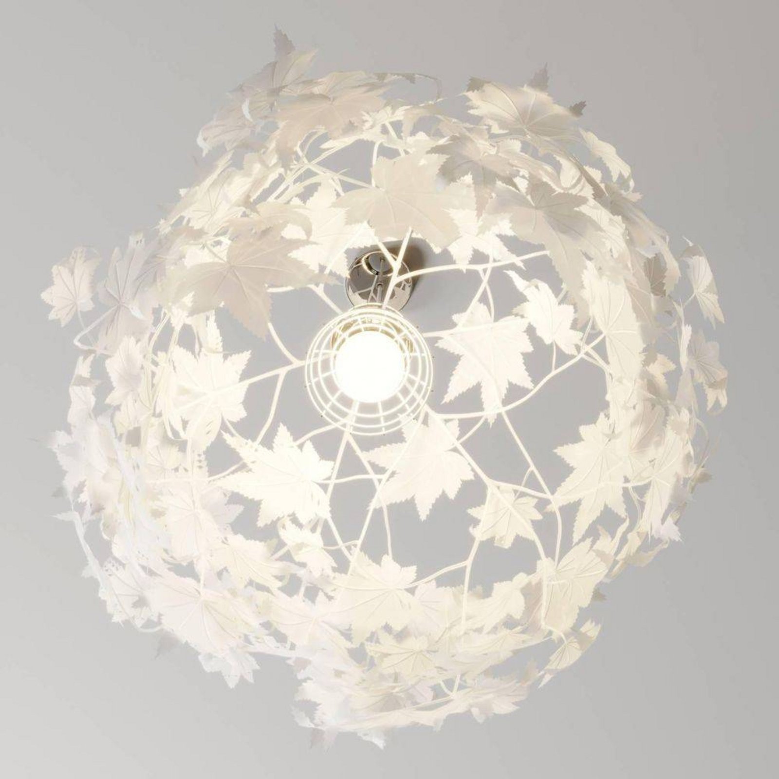 Maple Pendel Ø38 White/Chrome - Lindby