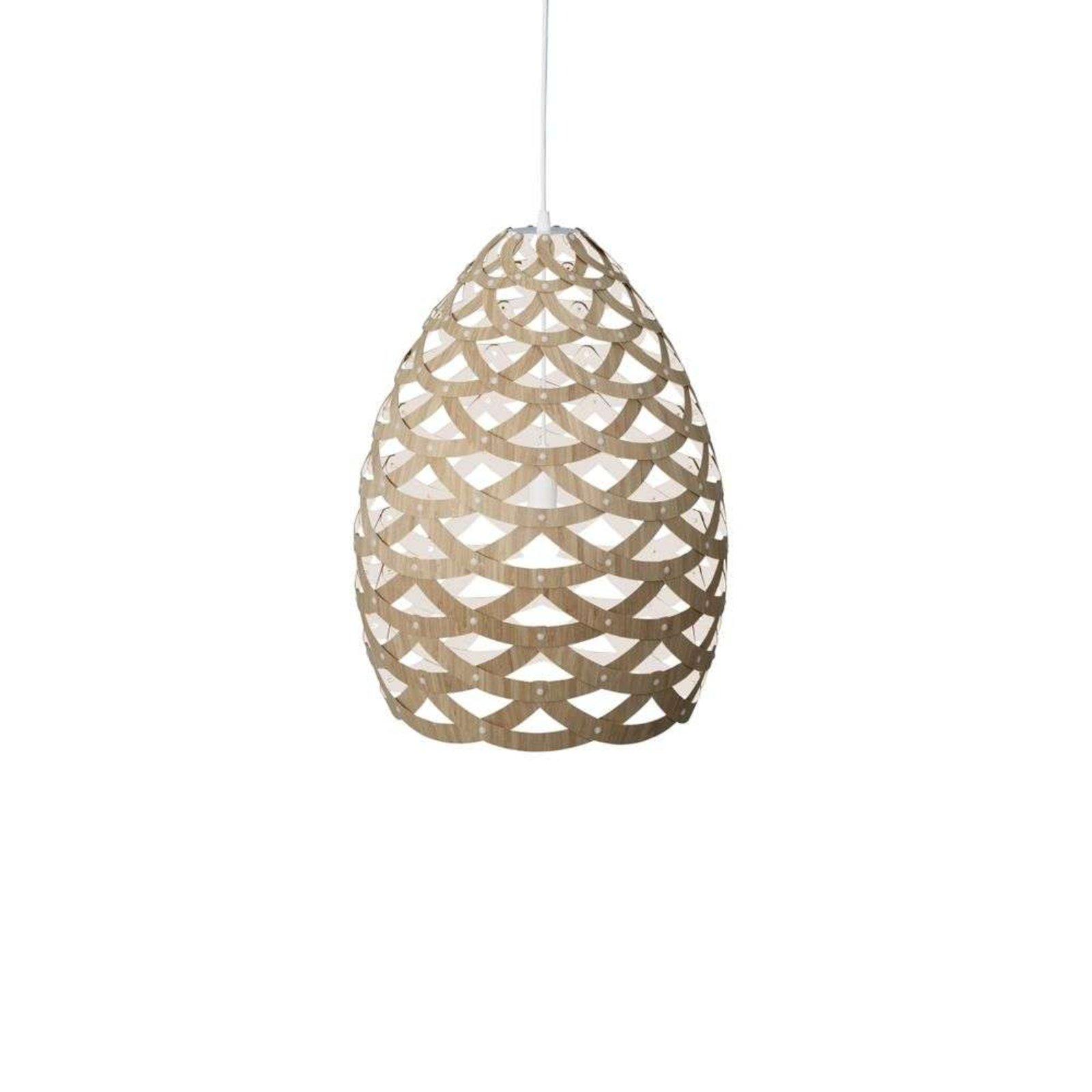 Tui Závěsná Lampa Ø68 White 1 Site - David Trubridge