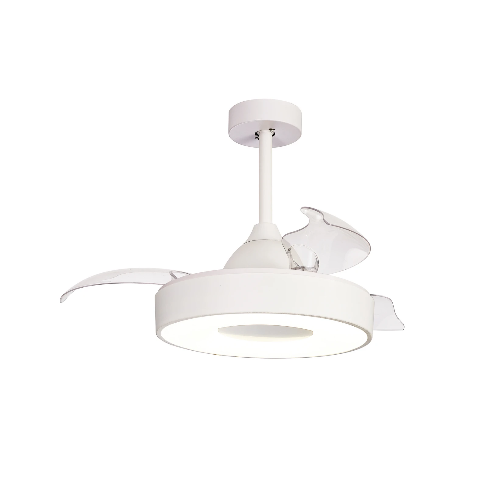 LED-Deckenventilator Coin Mini weiß DC leise Ø 91 cm CCT