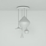Tom Dixon Beat Range Round LED-Pendellampe, 4-flg.