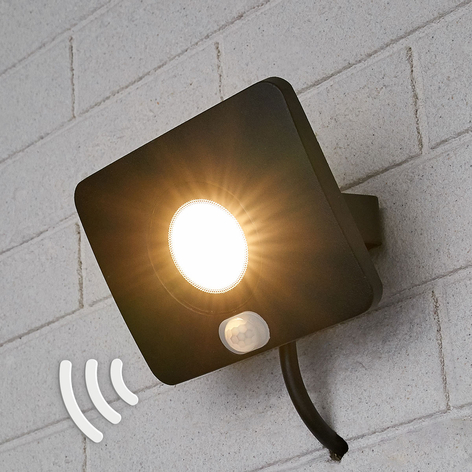 Projecteur d'extérieur LED Duke, alu, capteur, 10W
