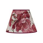 Sofia lampshade height 21 cm, floral pattern red
