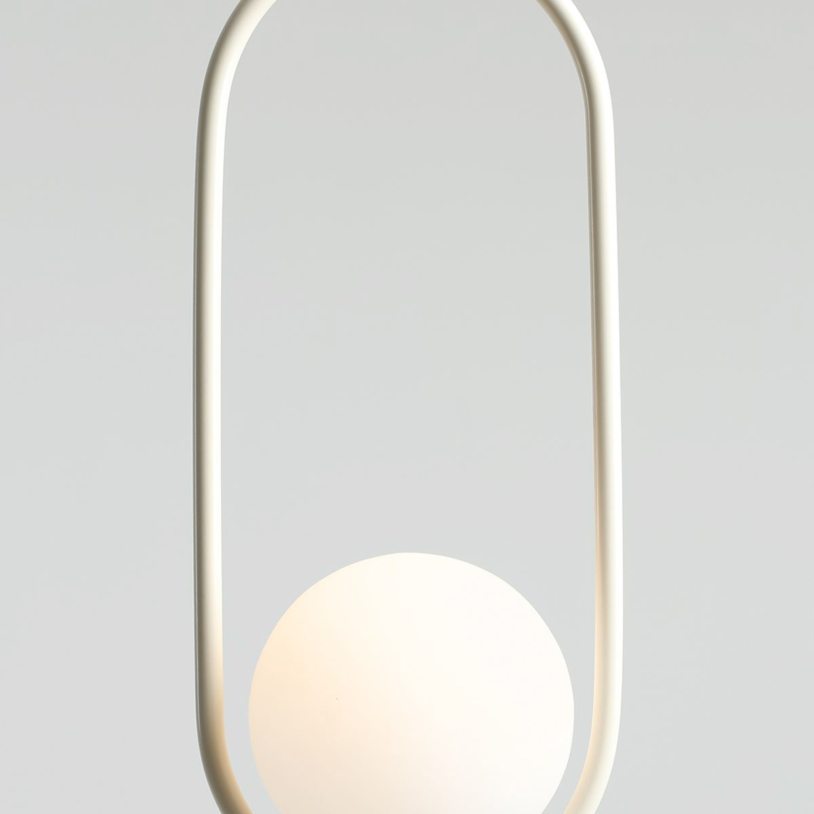 Dione pendant light, opal/cream, 1-bulb