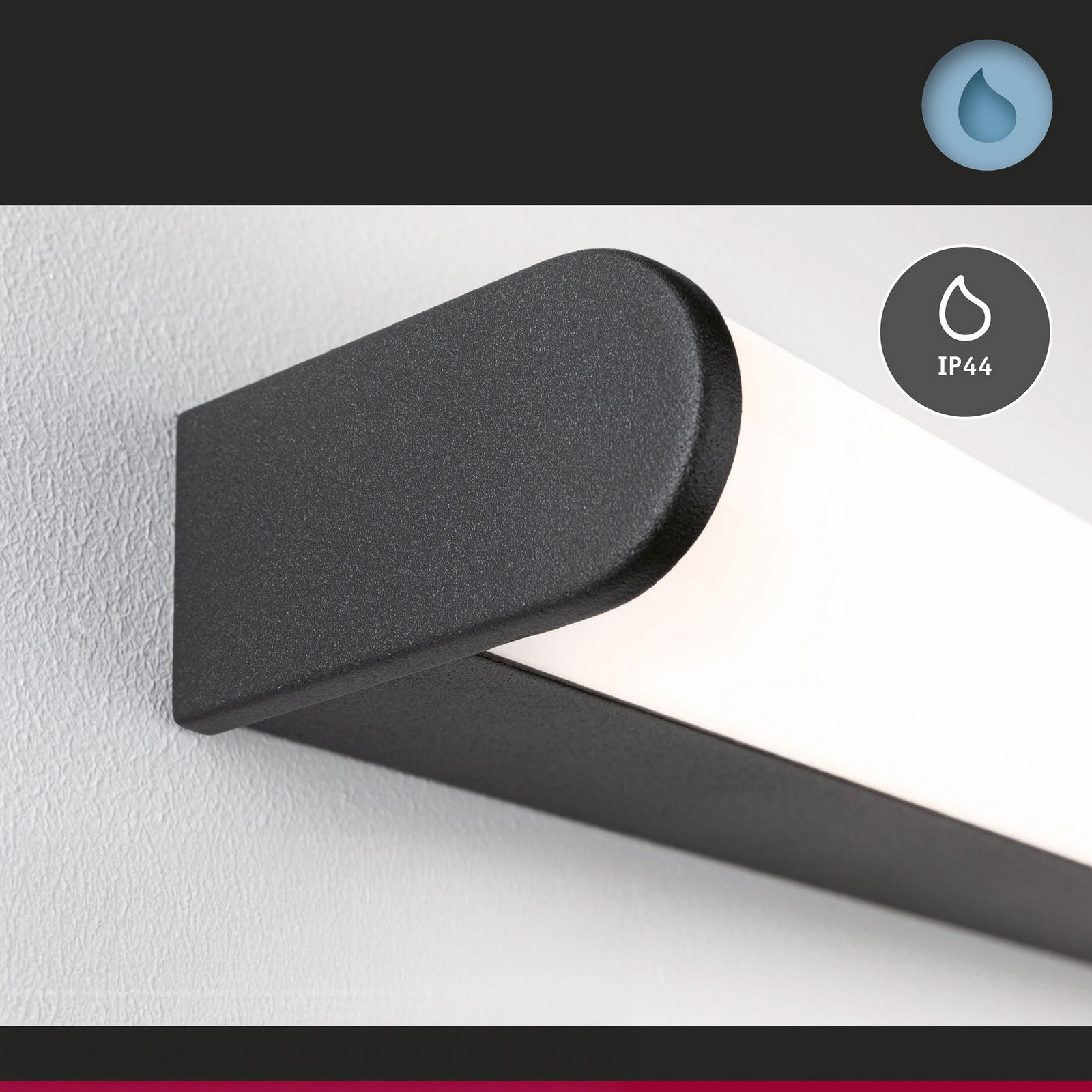 Arneb LED zidna svjetiljka 12,5 W IP44 crna - Paulmann Arneb LED zidna svjetiljka 12,5 W IP44 crna - Paulmann