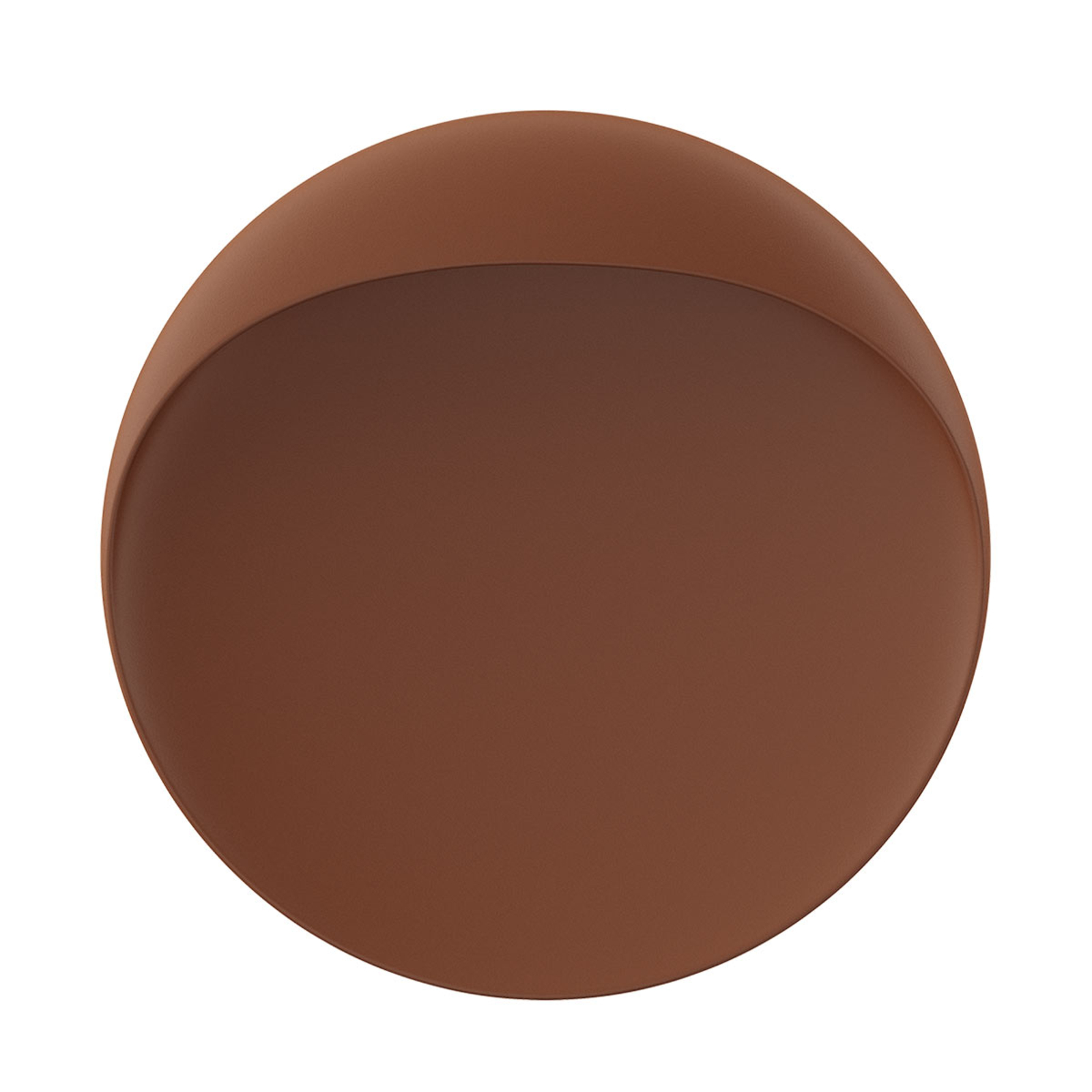 Louis Poulsen Flindt wall lamp Ø20cm corten 2,700K, for Living / Dining Room, metal, aluminium, acrylic, 10 W, energy efficiency: A++