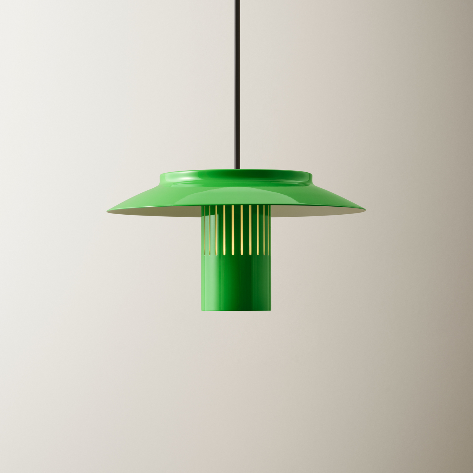 Lille 24 Hängeleuchte, grün, Aluminium, Ø 24 cm - Pholc