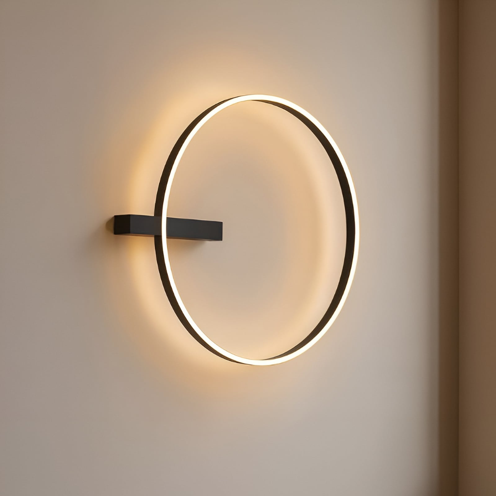 Plafonnier LED Isalin, noir, CCT, à intensité variable - Lucande