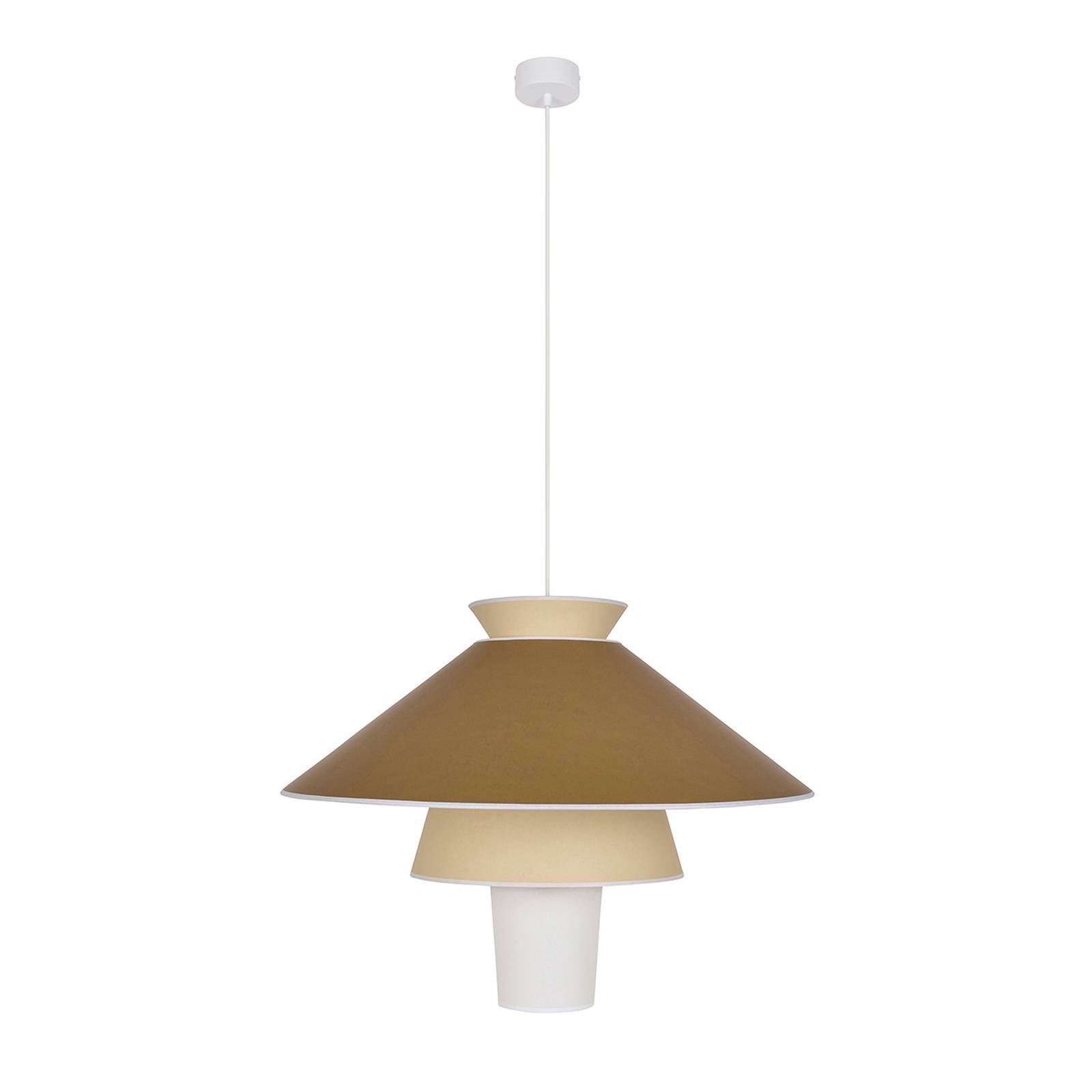 Lampa wisząca MARKET SET Ruche, Ø 78 cm, ochra