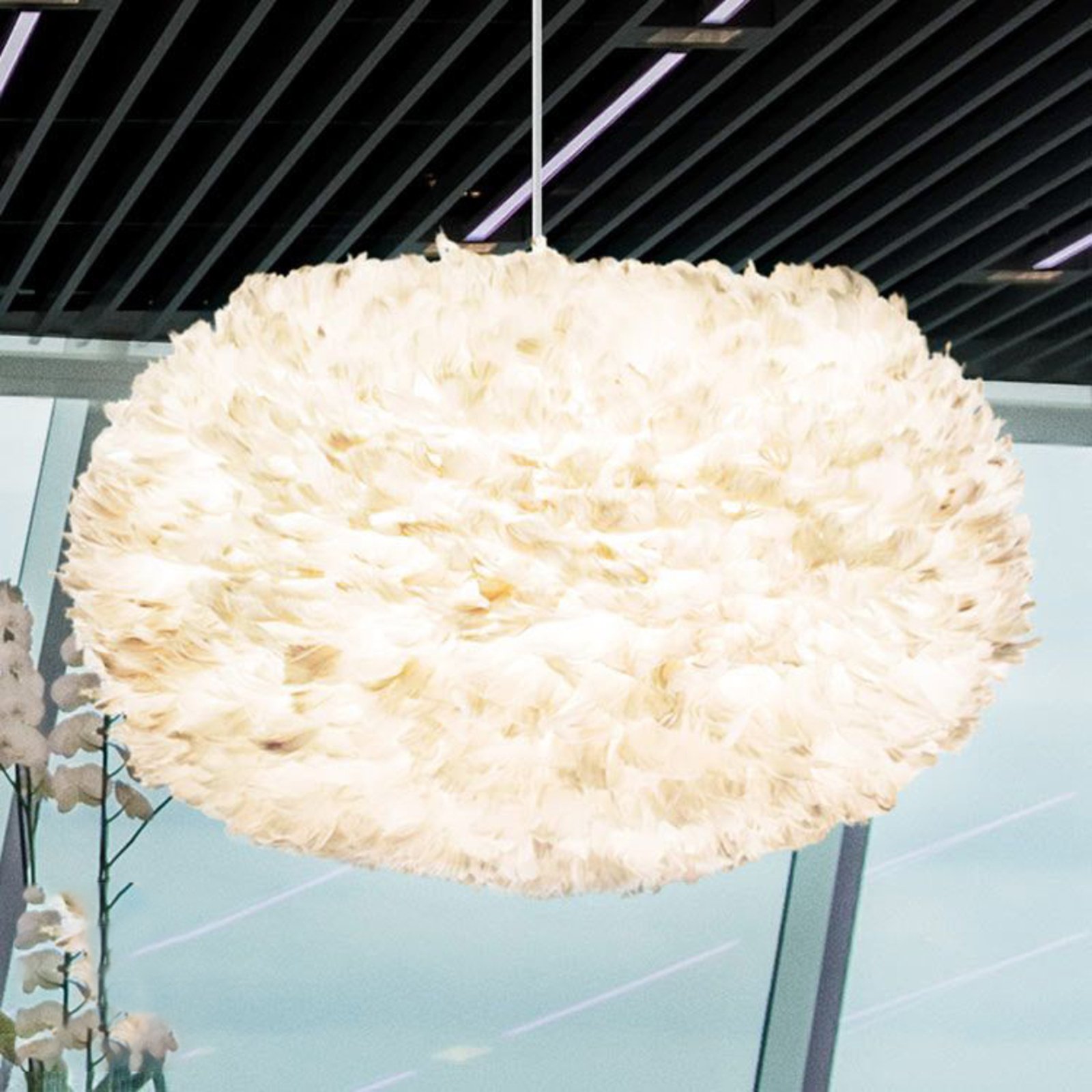 Eos Pendant X-Large Light Brown/White - UMAGE