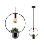 Paulmann Tasja pendant lamp with a plant pot