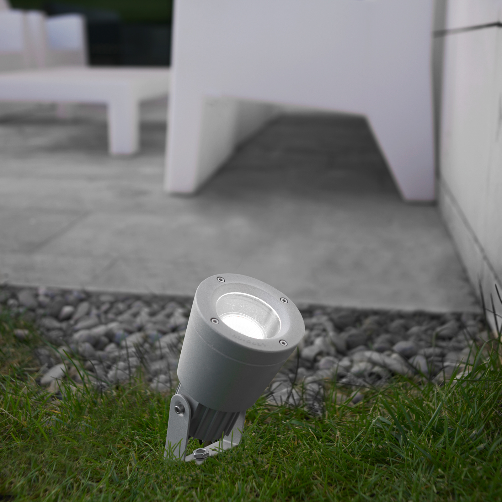 HUBBLE outdoor spotlight grey