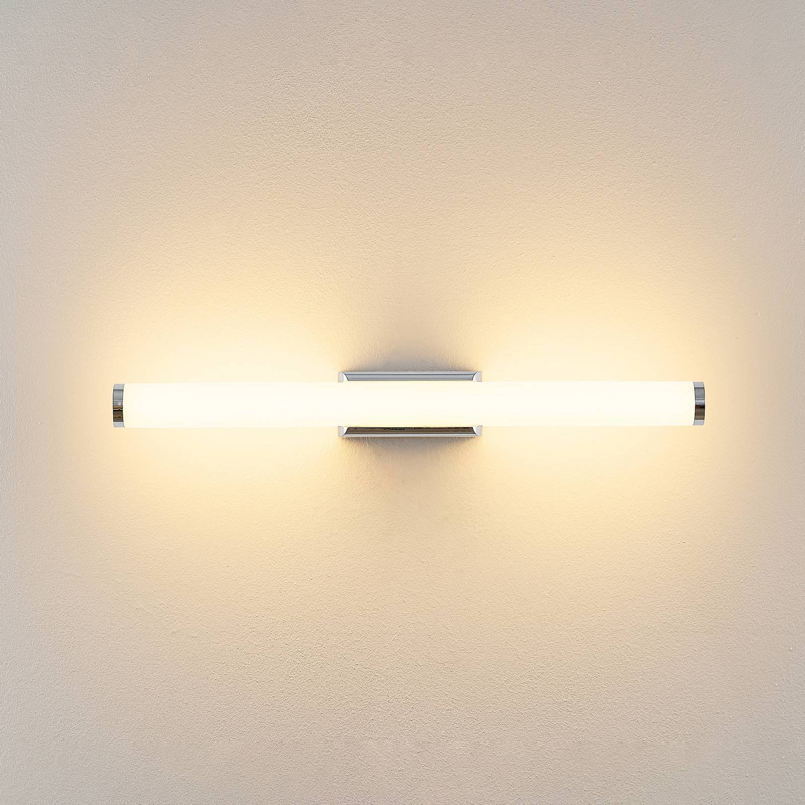 Molto Luce Applique murale LED VINA S, couleur chrome, largeur 40 cm, IP44, CCT