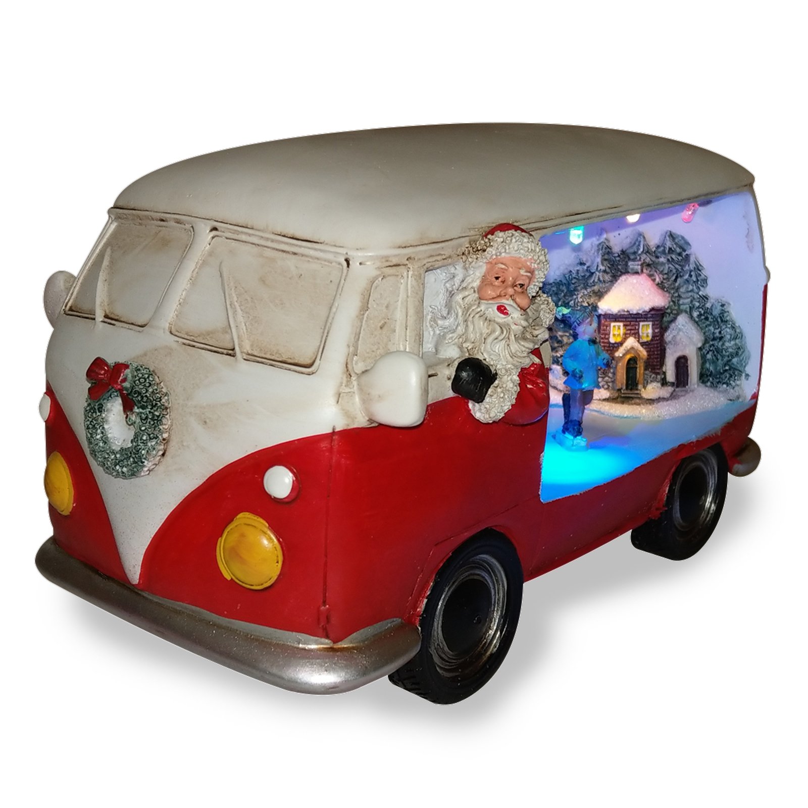 Lampe déco LED Merryville, bus de Noël