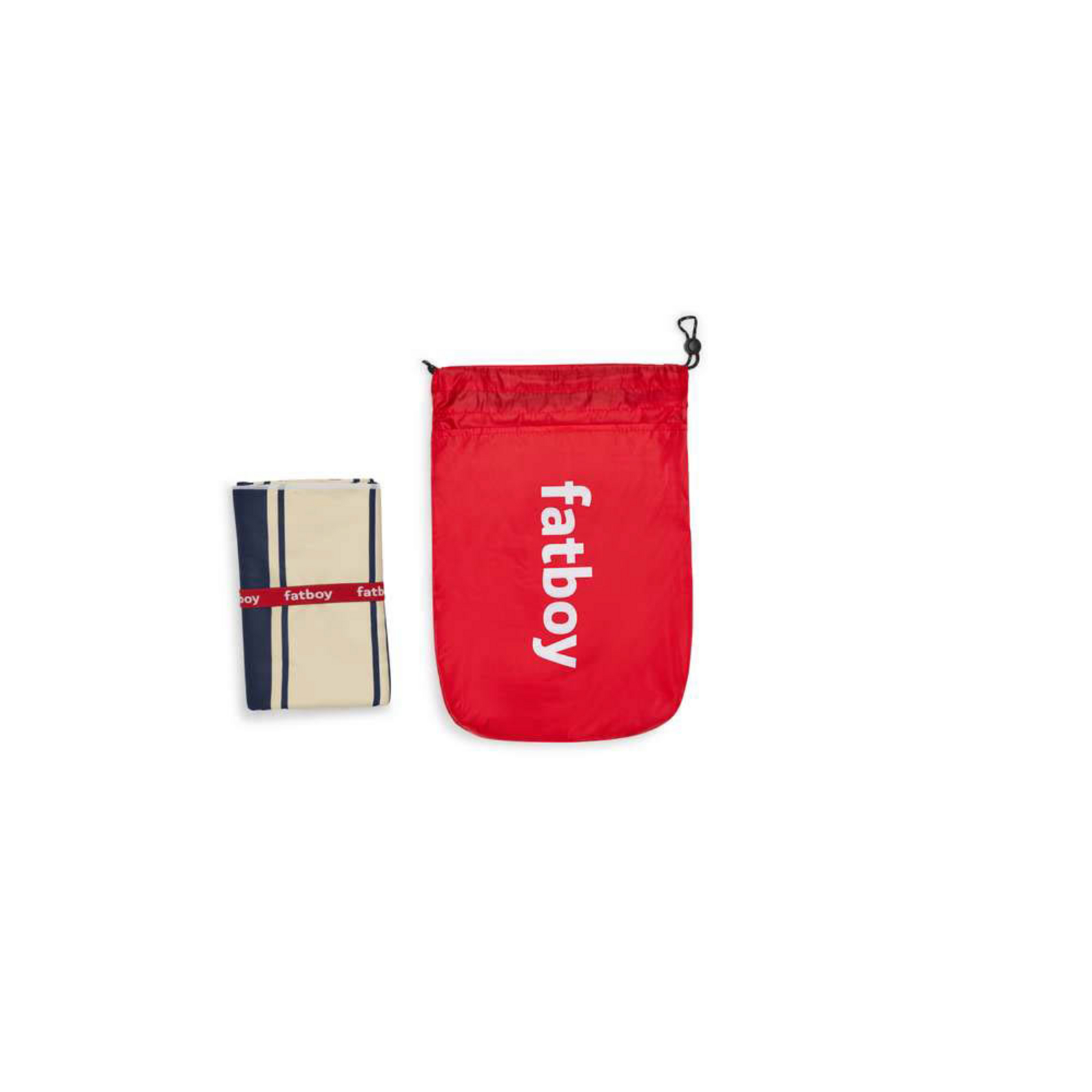 Beach Baggy Prosop de Plajă XL w/Pernă Stripe Navy - Fatboy®