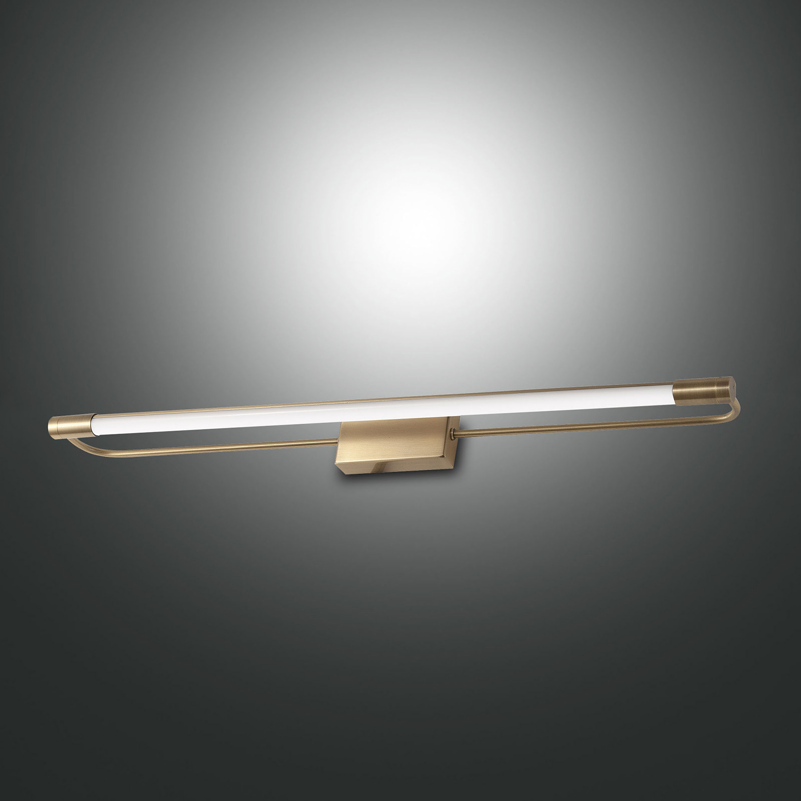 Applique LED Rapallo, ottone, IP44, 60 cm