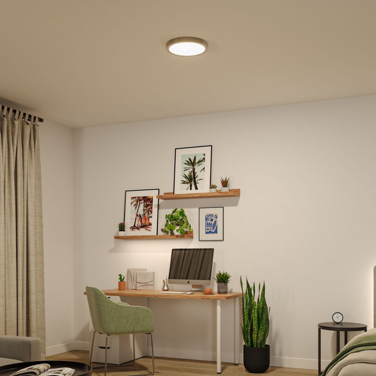 LED stropní svítidlo Paulmann Abia 2, Ø 30 cm, chrom, CCT LED stropní svítidlo Paulmann Abia 2, Ø 30 cm, chrom, CCT