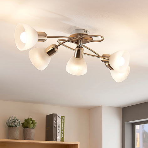 Lampa sufitowa Paulina, salon, 5-punktowa