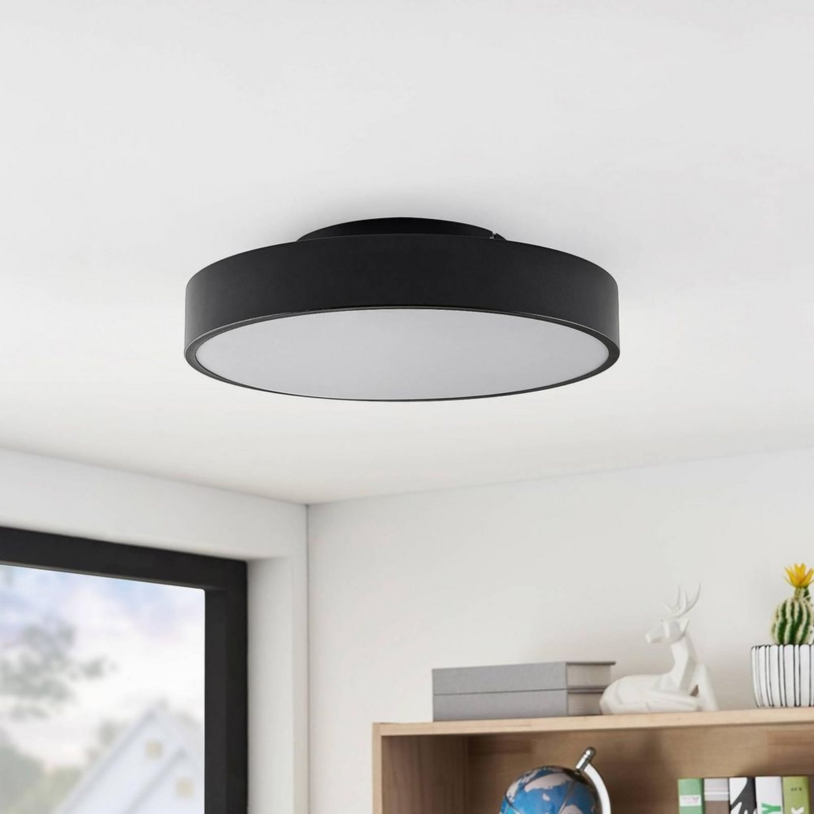 Milada LED Plafonieră Black - Lindby