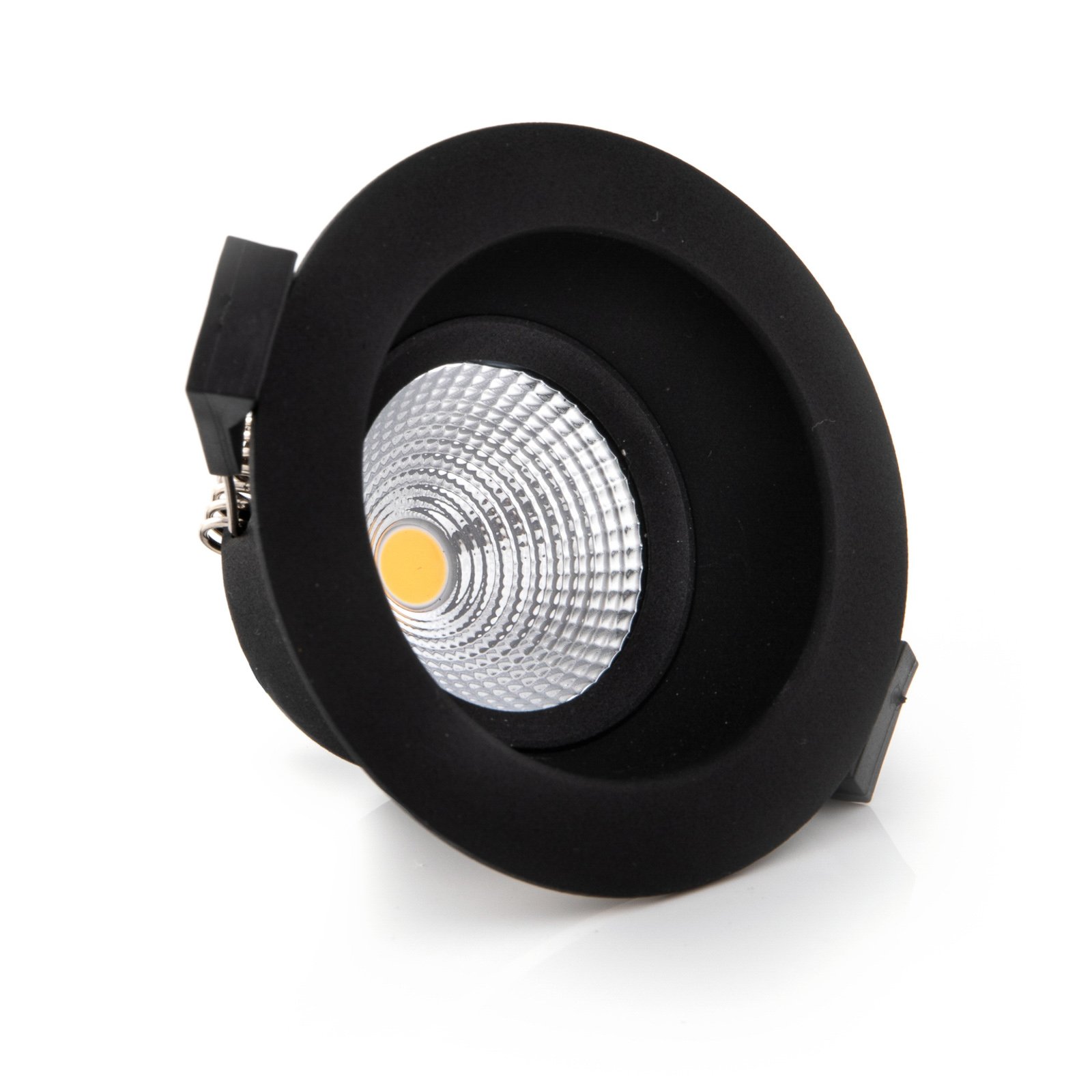 SLC One Soft LED za vgradnjo, črna, zatemnjena do tople barve