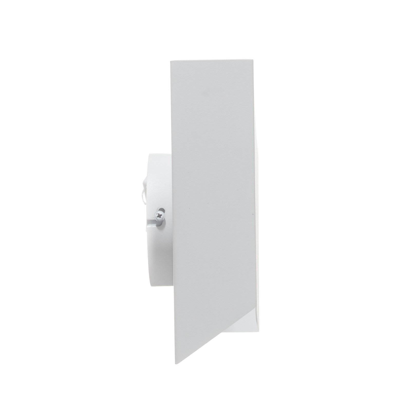 Asimetric wall light made of steel